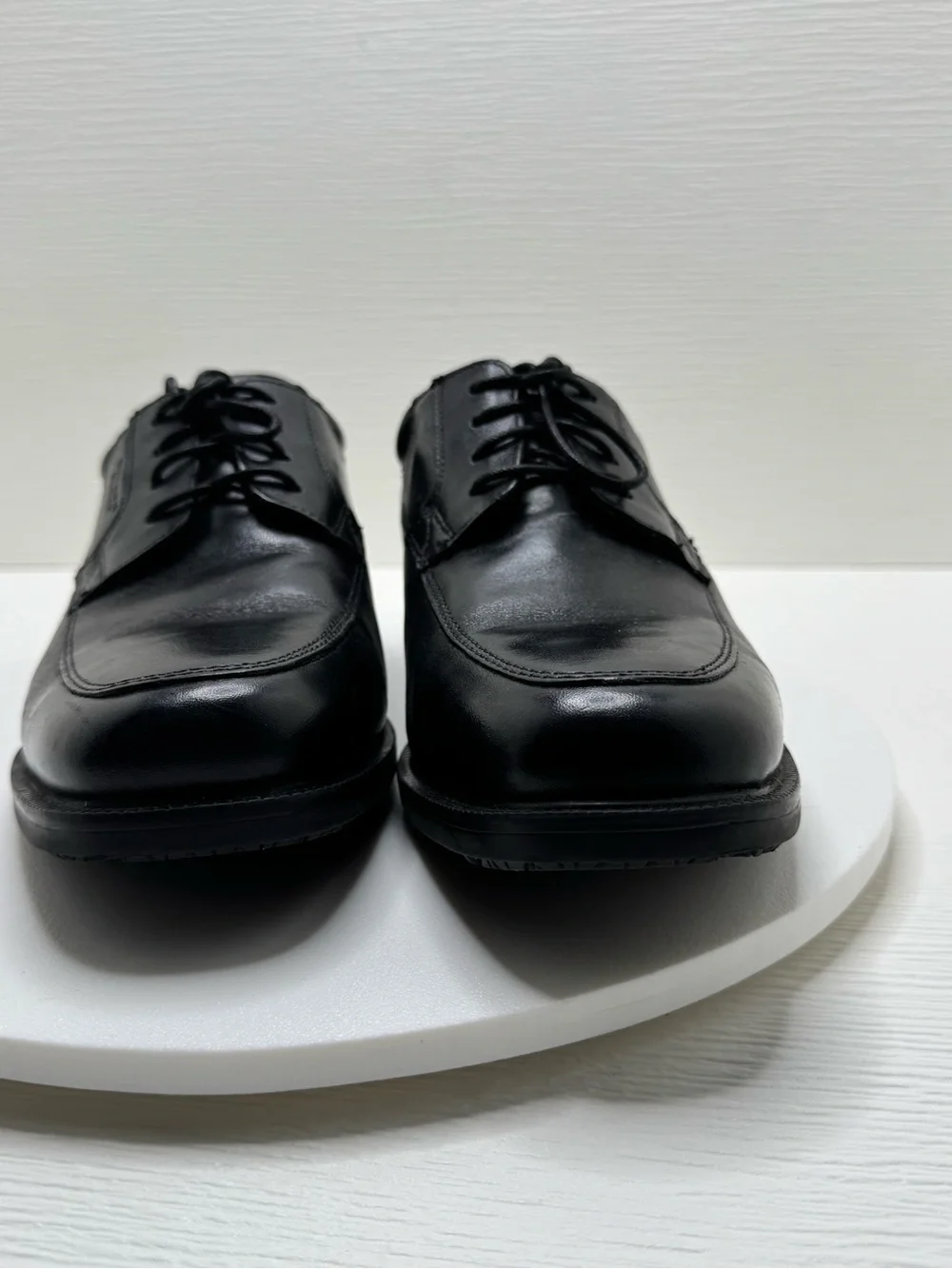 Rockport Black Leather Derby Lace-Up Shoes